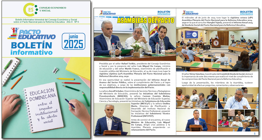Boletín Informativo Nº 6 del Pacto Educativo
