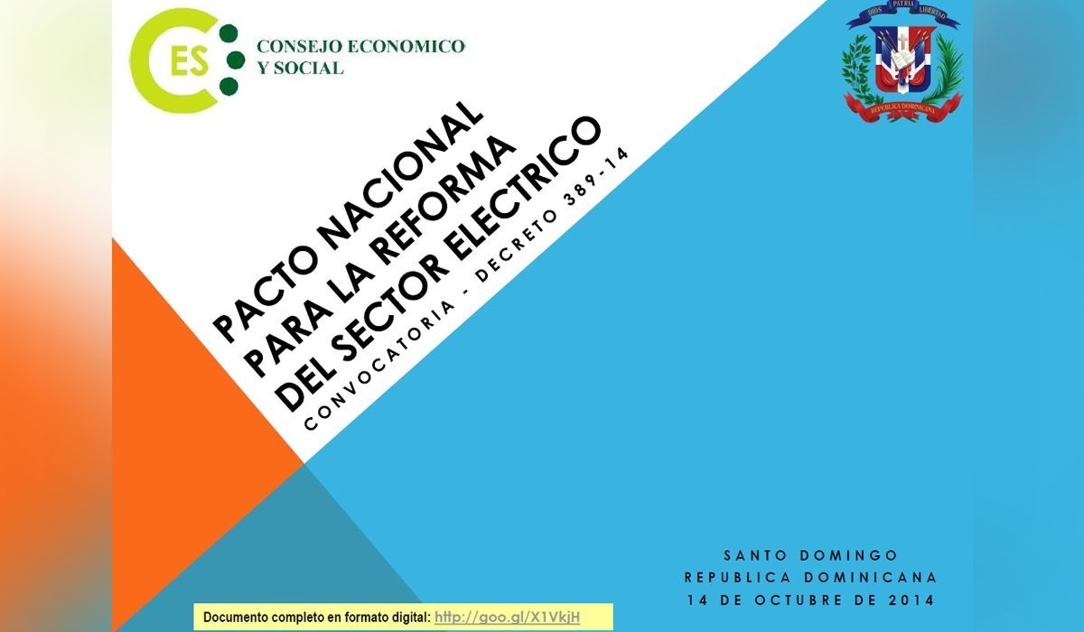 Presentación Esquemática del Decreto 389-14 Convocatoria al Pacto Eléctrico