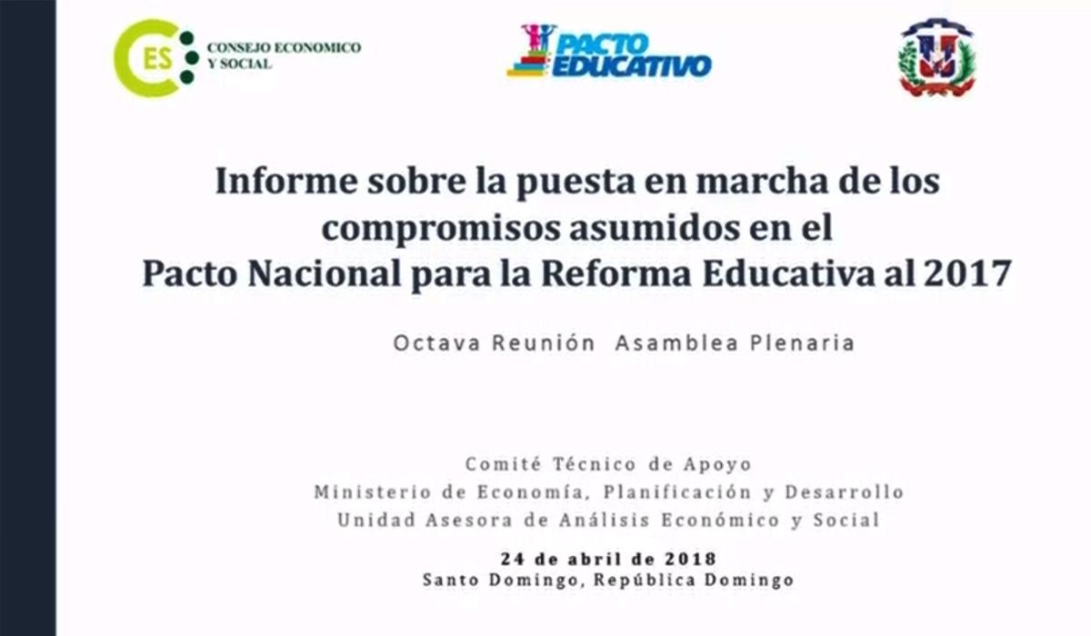 VIDEO: Informe sobre la puesta en marcha de los compromisos asumidos en el Pacto Nacional para la Reforma Educativa al 2017