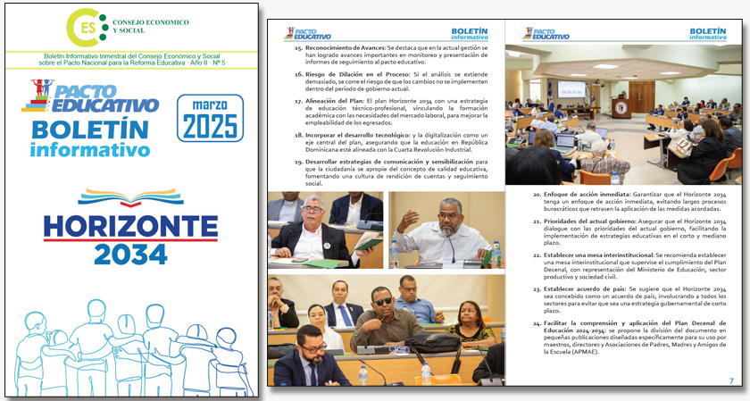 Boletín Informativo Nº 5 del Pacto Educativo
