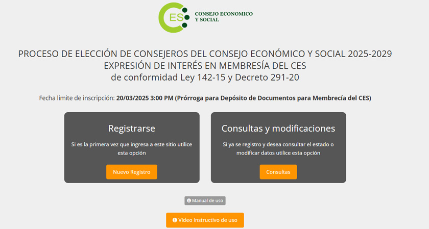 VIDEO: Instructivo Sistema de Registro Elección de Consejeros CES 2025