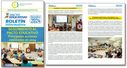Boletín Informativo Nº 4 del Pacto Educativo
